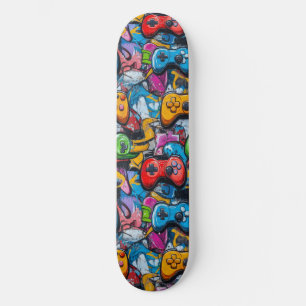 Graffiti Video Game Cooles Skateboard