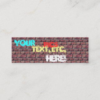 Graffiti-Visitenkarten Mini Visitenkarte