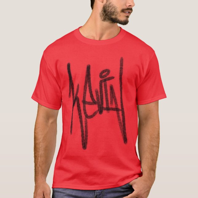 Graffiti Vorname Kevin T - Shirt der Männer (Vorderseite)