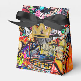 Graffiti wall collage geschenkschachtel