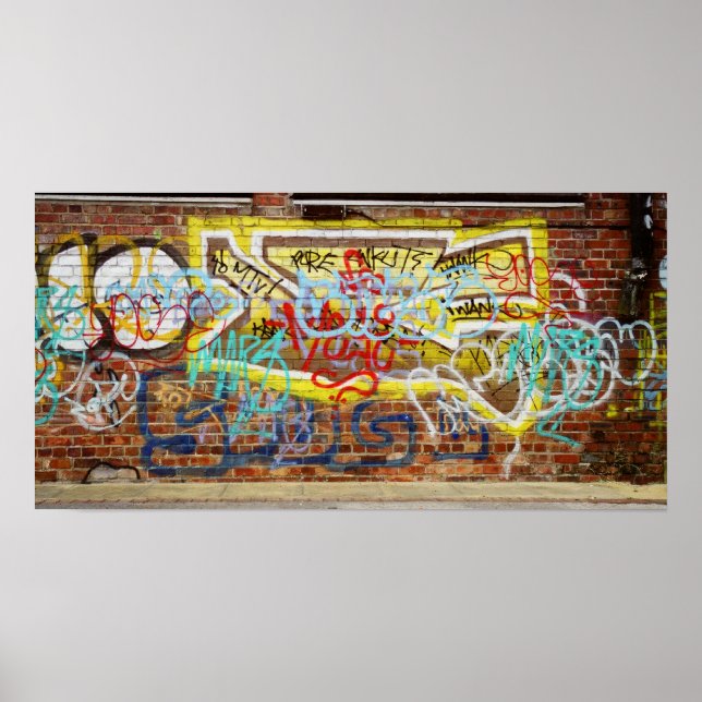 Graffiti Wall Poster (Vorne)