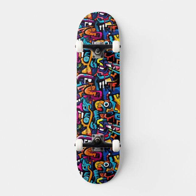 Graffiti Wall Skateboard (Vorderseite)