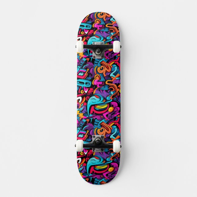 Graffiti Wall Skateboard (Vorderseite)