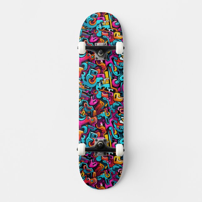Graffiti Wall Skateboard (Vorderseite)