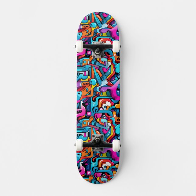 Graffiti Wall Skateboard (Vorderseite)