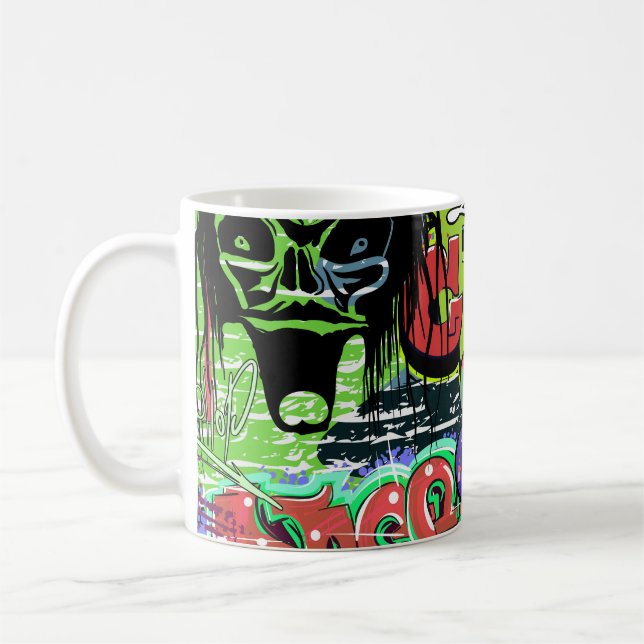 Graffiti Wall: Urban Hip Hop Kaffeetasse (Links)