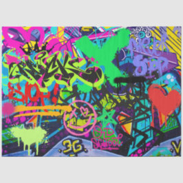 Graffiti Wall Urban Vibranly Decoupage Seidenpapier