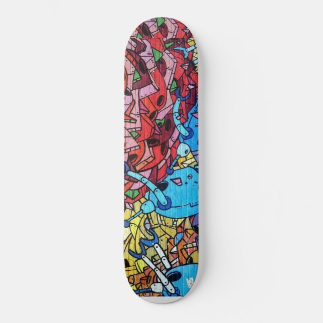 Graffiti-Wandmalerei Skateboard (Vorderseite)