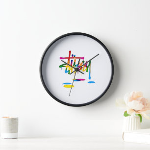 Graffiti Wanduhr
