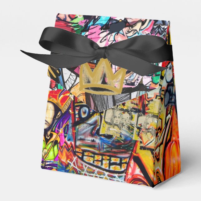 Graffiti-Wandverkleidung Geschenkschachtel (Vorderseite)