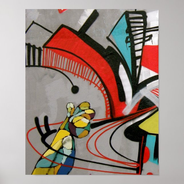 Graffiti - WARTEN! Poster (Vorne)