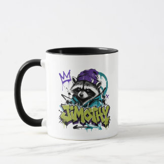 Graffiti-Waschbär-Street-Art-Urban-Punk-Stil Tasse