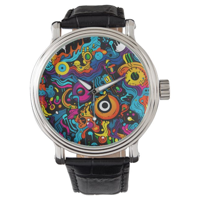 Graffiti Watch Armbanduhr (Vorderseite)