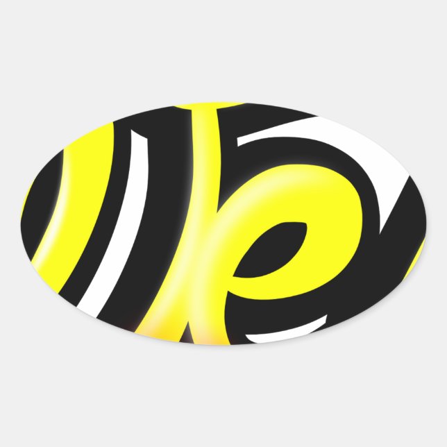 Graffiti-wesh-Erzeugnis Ovaler Aufkleber (Vorderseite)