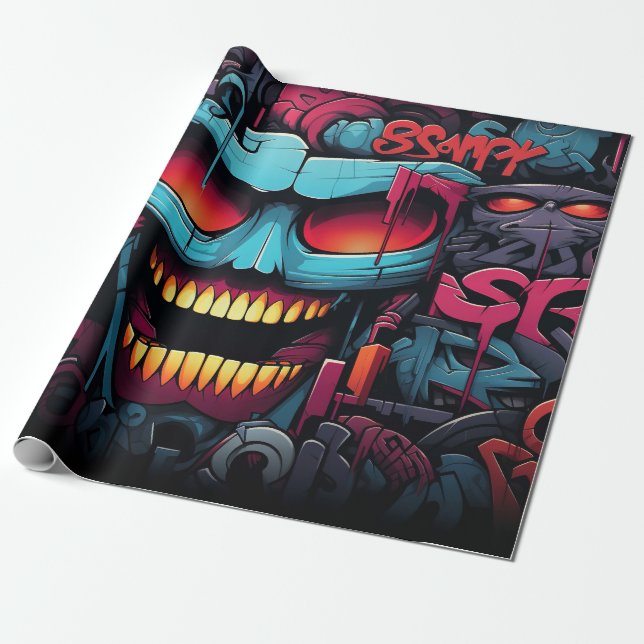 Graffiti Wrapping Paper Geschenkpapier (Ungerollt)
