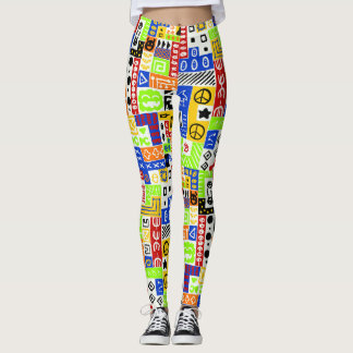 Graffiti, Yoga, Fitness Leggings