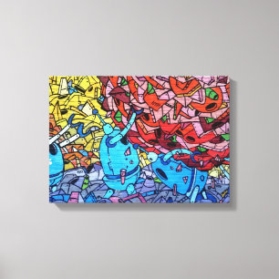 Graffiti Zazzle_Growshop. Leinwanddruck