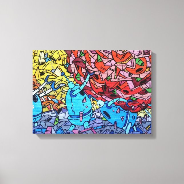 Graffiti | Zazzle_Growshop. Leinwanddruck (Vorderseite)
