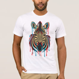 Graffiti-Zebra-Kunst T-Shirt