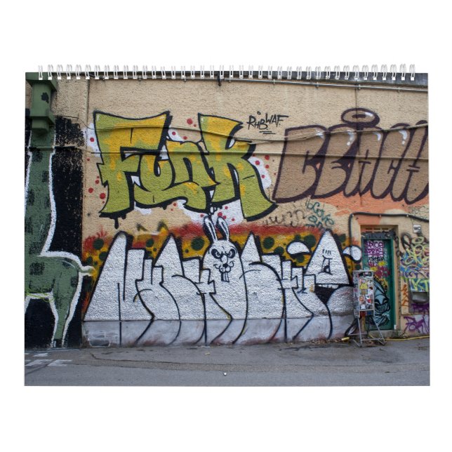 Graffitis am Donaukanal Wien Österreich 2023 Kalender (Titelbild)