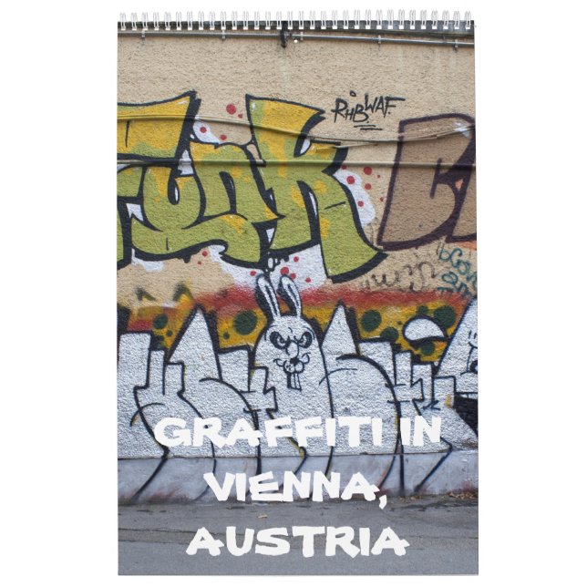 Graffitis in Wien Österreich 2023 Kalender (Titelbild)