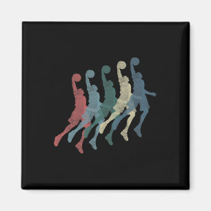 Grafik 365 Basketball Sport Vintag Retro Geschenk Magnet