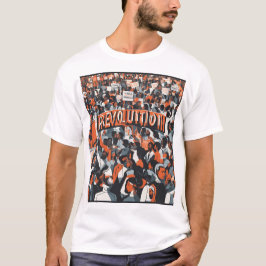 Grafik-Abschlag "Revolution" T-Shirt