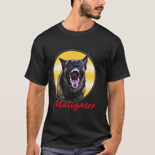Grafik Abstreifens"Maligator" Malinois T-Shirt