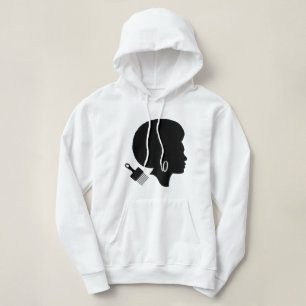 GRAFIK AFRO SILHOUETTE MIT AFRO PICK HOODIE