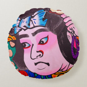 Grafik auf Japanisch Traditionelles Kiteart,Kite,S Rundes Kissen