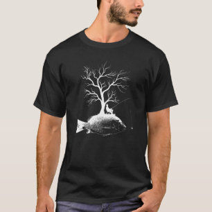 Grafik Baum Angelrute Fischschnapper 1 T-Shirt