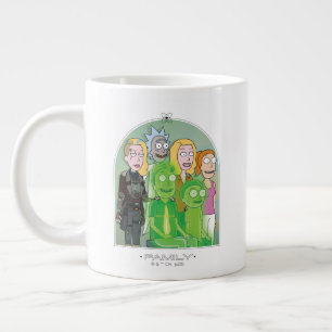 Grafik der Rick- und Morty-Familie Jumbo-Tasse