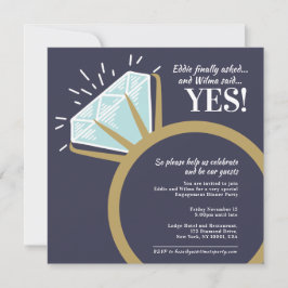 Grafik des Diamantenrings Einladung