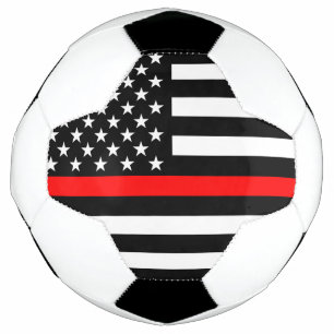 Grafik-Design der US-Flagge mit Symbolischer Thin  Fußball