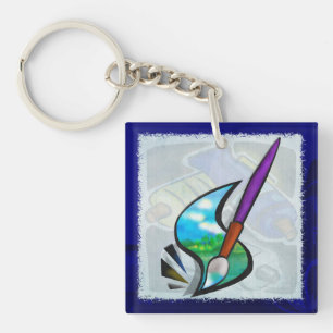 Grafik-Design für Mural-Künstler Schlüsselanhänger