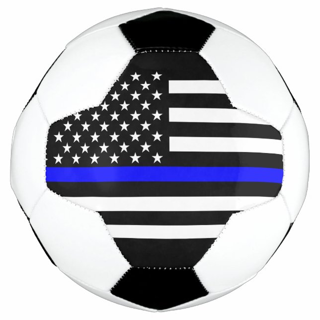 Grafik-Design für Symbolische Thin Blue Line US-Fl Fußball (Vorderseite)