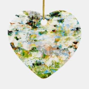Grafik-Design-Kunst für Grünes Wasser Keramikornament