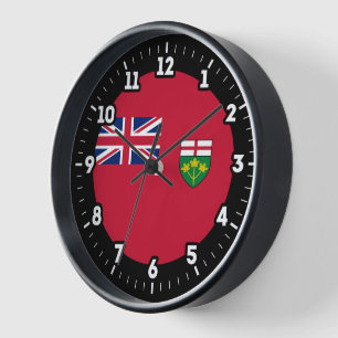 Grafik-Dial für das Ontario-Flag Uhr