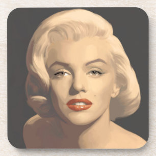 Grafik Grau Marilyn Getränkeuntersetzer