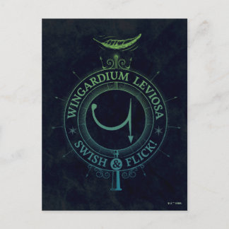 Grafik Harry Potter-Bann-| Wingardium Leviosa Postkarte