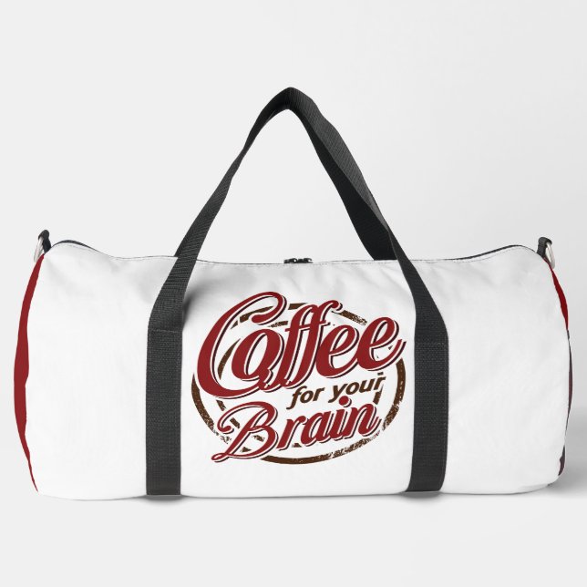 Grafik Kaffee Für Dein Gehirn  Duffle Bag (Vorderseite)