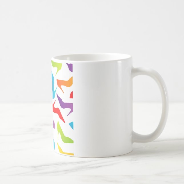 Grafik mit Damenschuhen Tasse (Rechts)