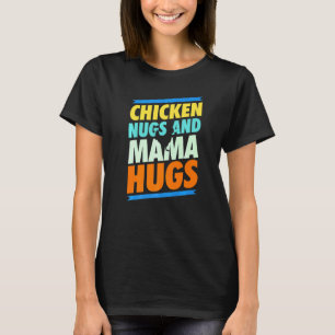 Grafik mit einer Hücksilhouette Henne für Mama T-Shirt