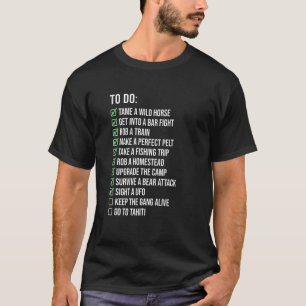 Grafik Pferdeliebhaber Reiter Pferde To Do T-Shirt