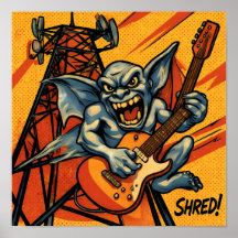 Grafik-Pop-Art-Panel: SIGNAL SHRED! Comic-Stil