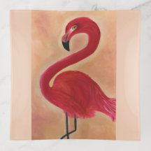 Grafik-rosa Flamingo mit Flair