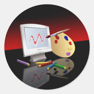 Grafik Runder Aufkleber