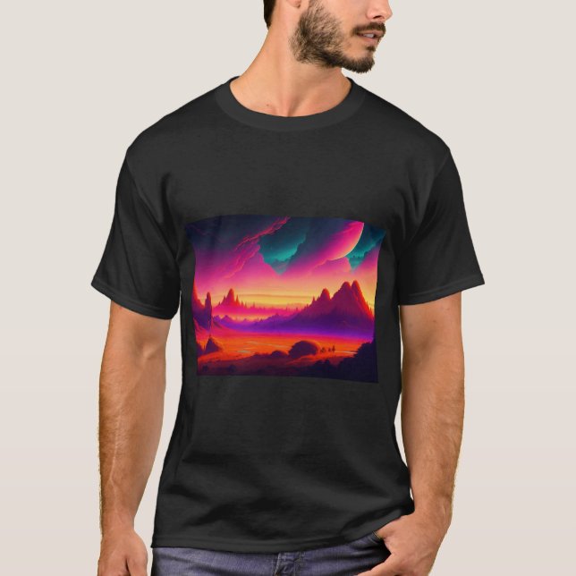 Grafik-T-Shirt für Hintergrundbilder T-Shirt (Vorderseite)