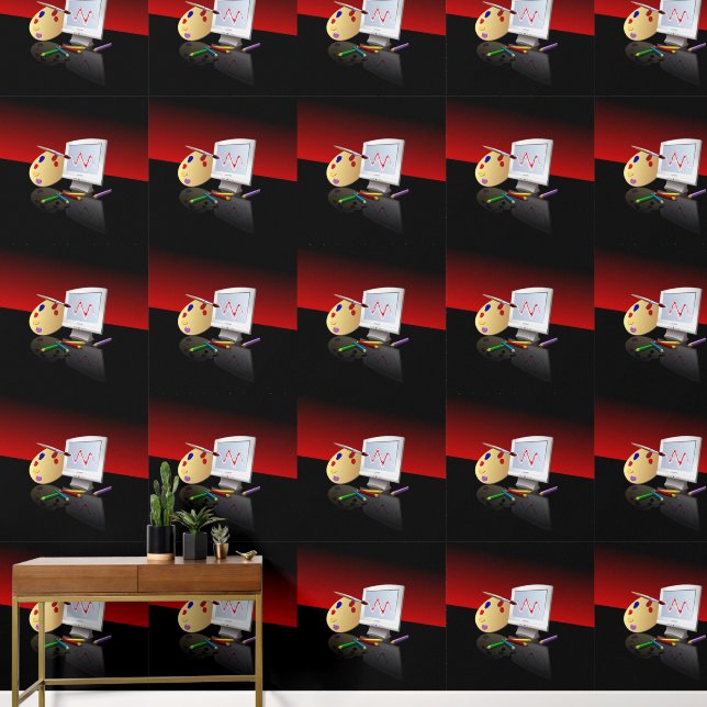 Grafik Tapete (Hausflur)