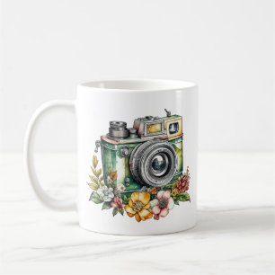 Grafik und Zitat   Vintage Kamera Kaffeetasse